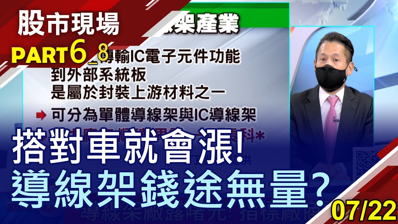 【導線架H2迎大戲將一路旺到年底!台4大主力廠滿手訂單作不完?長科*站穩趨勢浪潮 前波高點還不是高?】20210722(第6/8段)股市現場*曾鐘玉(丁兆宇)