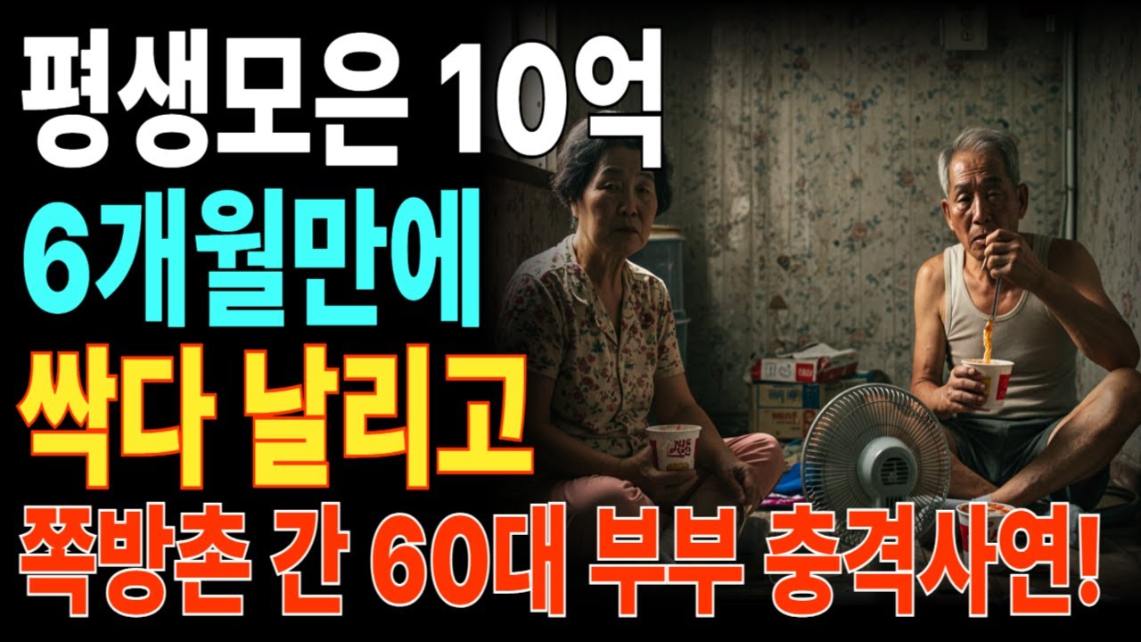 [노후자금사연]내 피, 땀, 눈물로 모든 전재산 10억 이렇게 허무하게 날려버릴 줄 몰랐습니다. | 노후지혜 | 노후건강 | 노후자금사연 | 좋은글 | 은퇴자금 | 사연 | 라디오