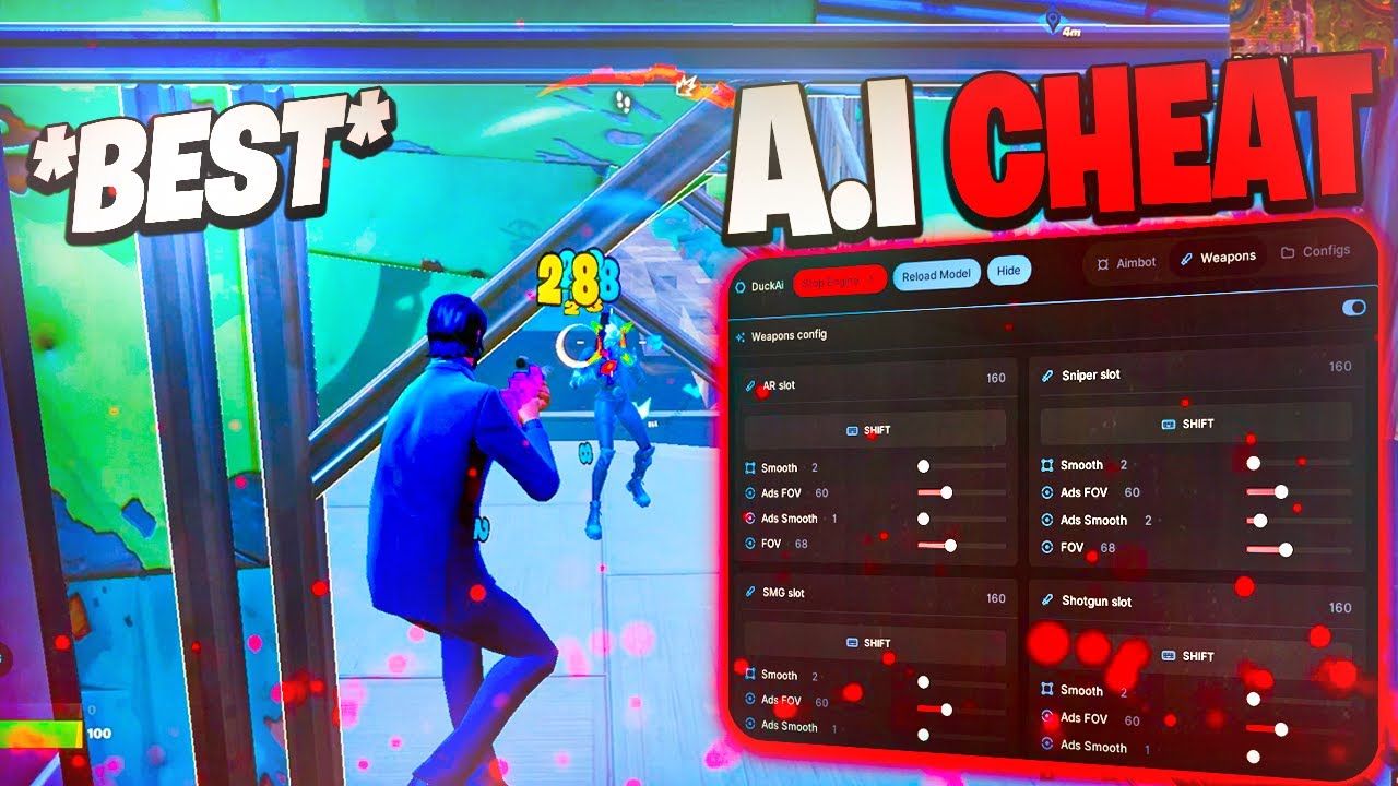 The FIRST GOOD A.I Aimbot Cheat in Fortnite (Showcase)