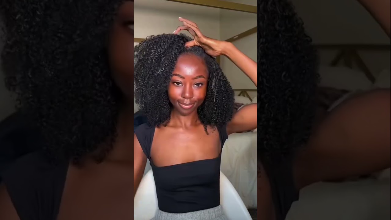 BEST V-PART wig #vpartwig #kinkycurly #type4hair #blackgirlhairstyles #coilyhair #protectivestyles
