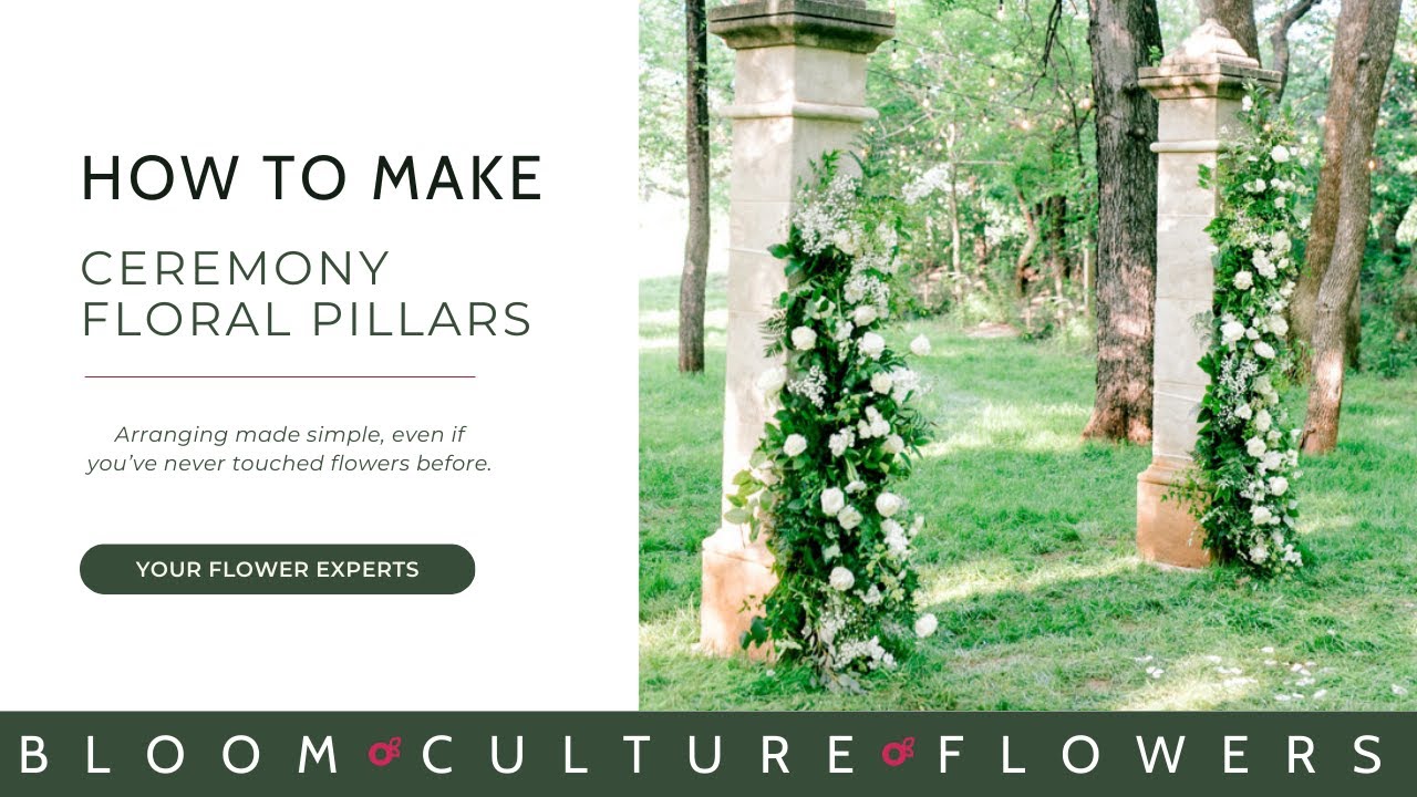 How to make a Floral Pillar Tutorial