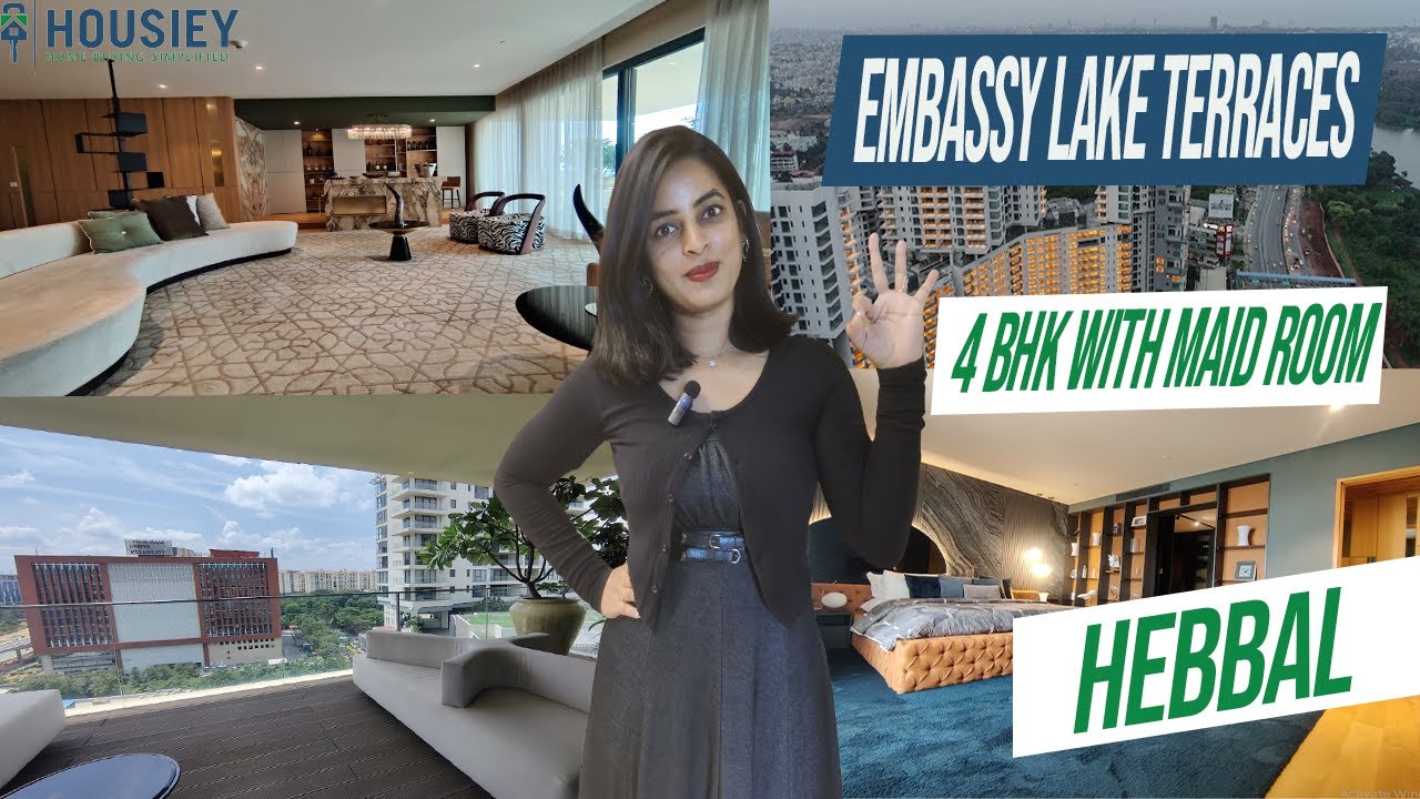 Embassy Lake Terraces Bangalore | 4 BHK Sample Flat Tour | Embassy Group Hebbal