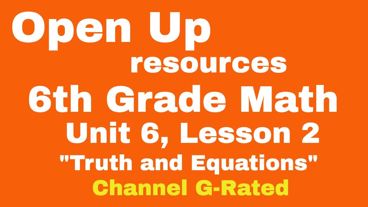 😉 6th Grade, Unit 6, Lesson 2 