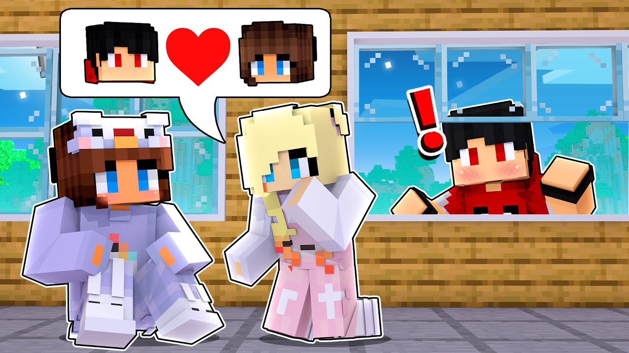 ESPIONEI AS MENINAS NA FESTA DO PIJAMA no Minecraft
