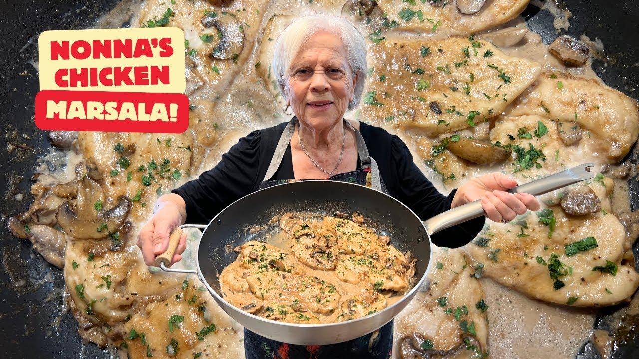 Итальянская бабушка готовит ЛУЧШУЮ курицу Марсала.