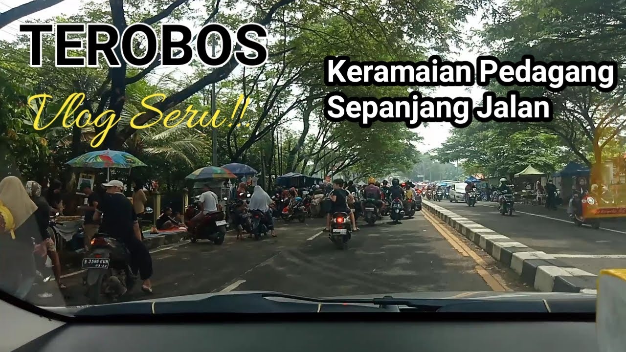 Terobos pedagang disepanjang jalan #vloghiburan