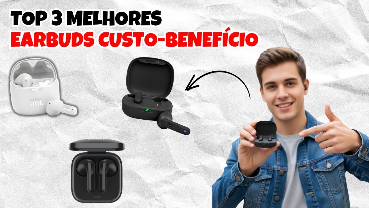 QUAL O MELHOR EARBUD DE 2026? - Análise dos TOP 3 Fones Bluetooth Bom e Barato