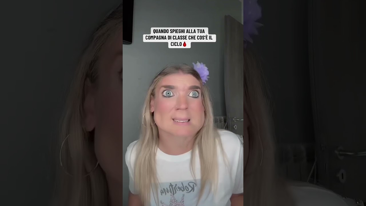 Avere il ciclo per la prima volta #scuola#ciclomestruale#aniche#assorbenti#ironia#comedy#humor