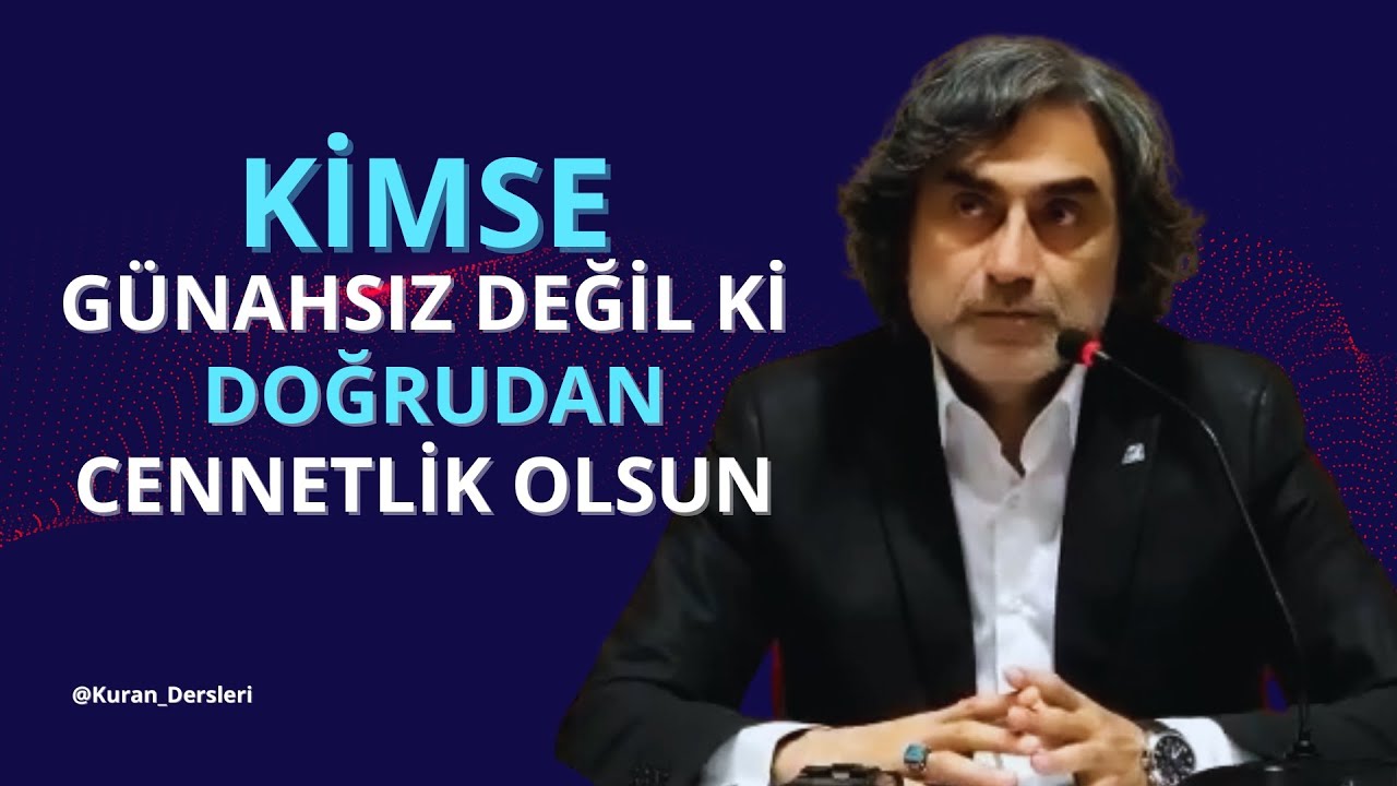 Kimse G&uuml;nahsız Değil Ki Doğrudan Cennetlik Olsun. Sırat K&ouml;pr&uuml;s&uuml; Bekliyor.@ProfHalisAydemir