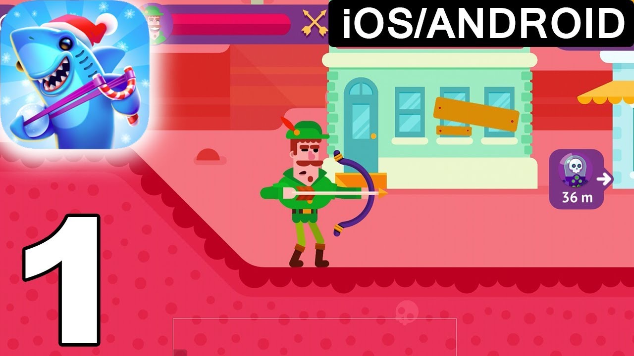 Bowmasters - Multiplayer Game - Walkthrough Video Part 1 (iOS/Android)