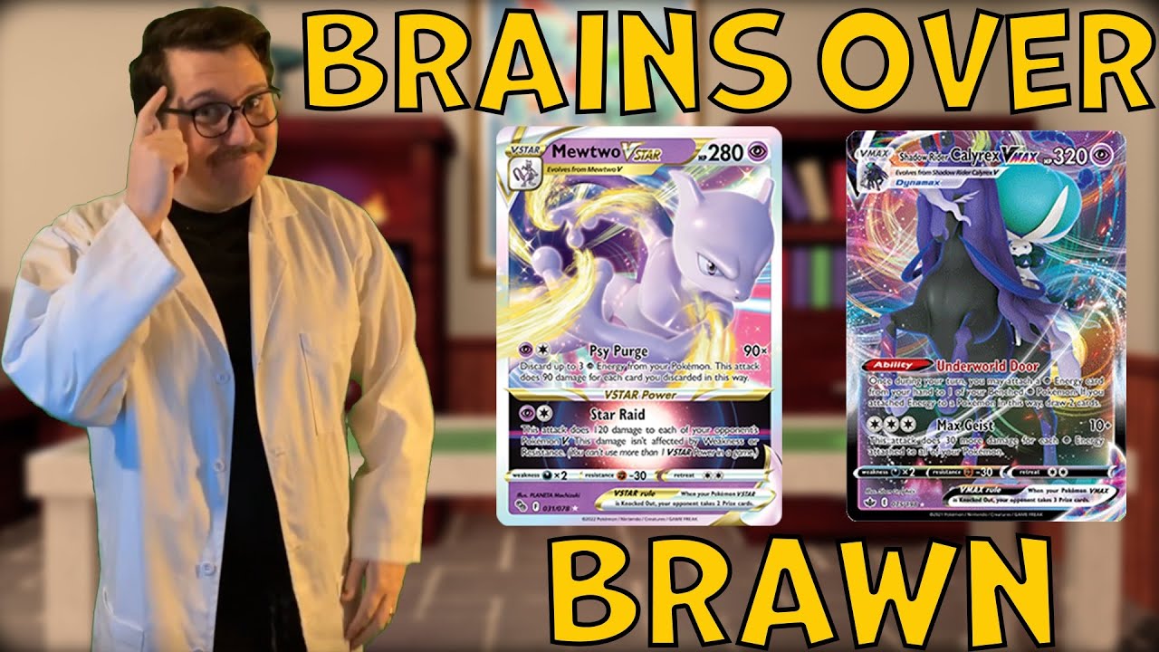 Brain Over Brawn! - Upgraded Shadow Rider Calyrex VMax Deck ft. Mewtwo VStar - Pokemon TCGO