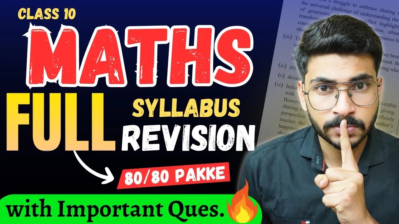 MATHS Full Revision IN ONE SHOT 🔥 | Class 10 Maths FULL Syllabus Revision | Maths Formulas
