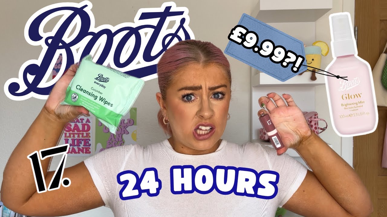 24 HOURS using BOOTS BEAUTY PRODUCTS are they actually worth it?!