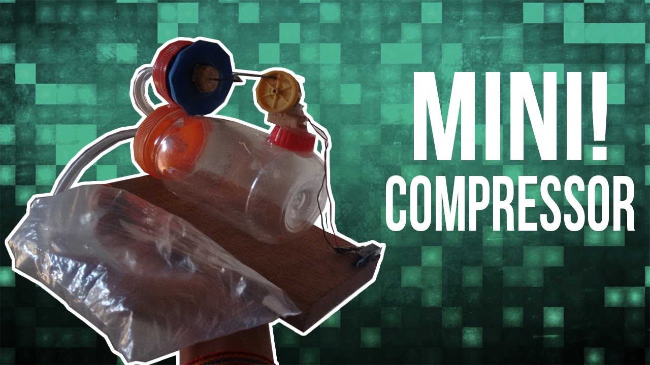 MINI COMPRESSOR DE AR CASEIRO (BOMBA DE AR)