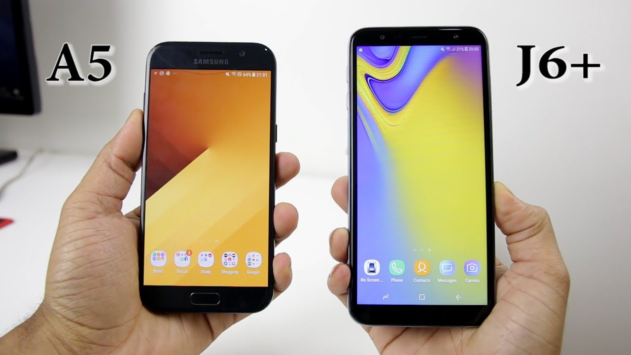 Galaxy J6+ (J6 plus) vs Galaxy A5 2017 - Speed Test, Camera and Speaker Test