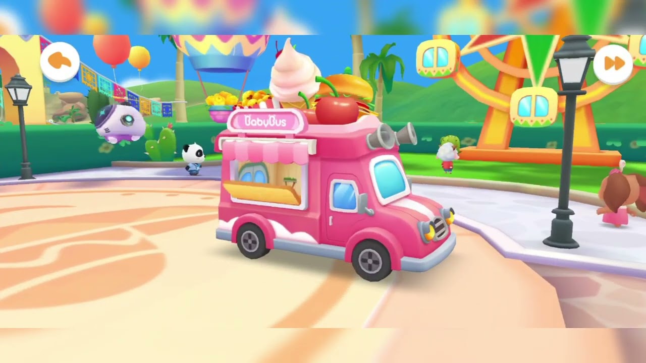 Panda cooking bus going to fair 