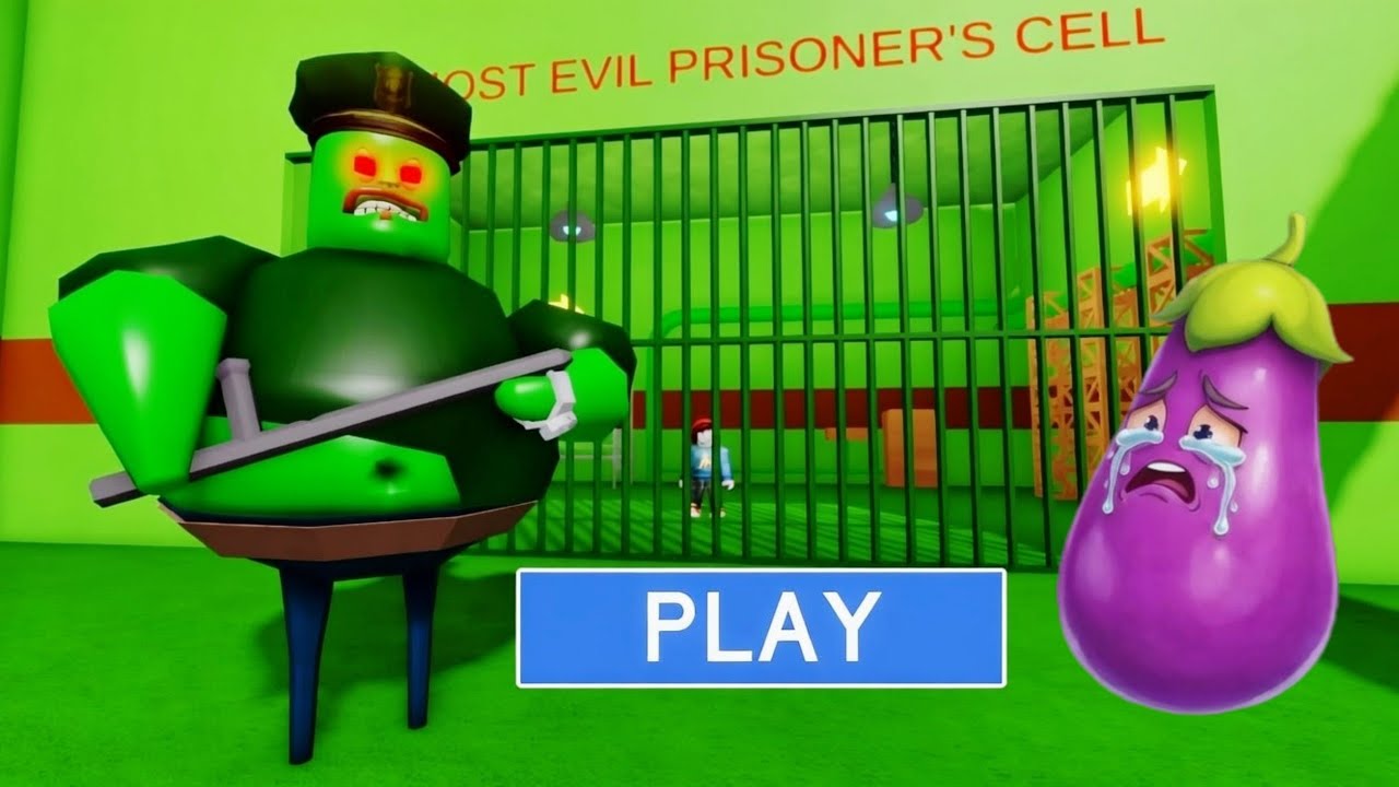 ENFERMÉE AVEC LE ZOMBIE BARRY EN PRISON ... ! ROBLOX ESCAPE OBBY