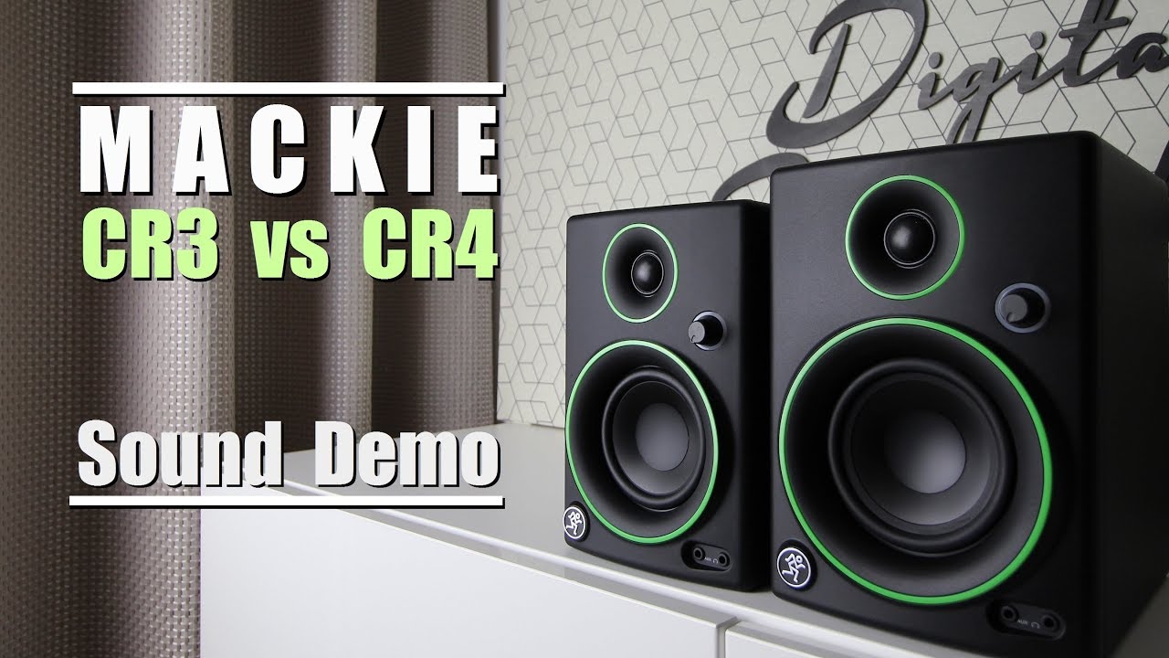 Mackie CR3 vs Mackie CR4  ||  Sound Demo w/ Bass Test