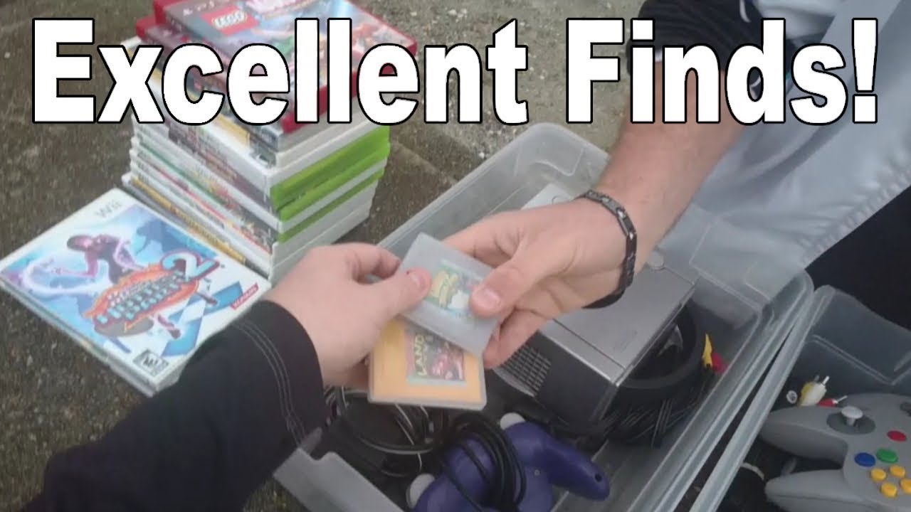 Live Flea Market/Yard Sales Video Game Hunting! Ep. 28 - Excellent Finds !! - Pickups!