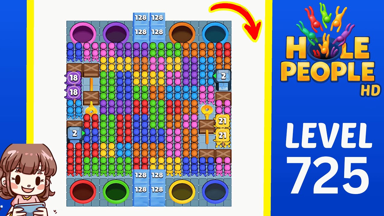 Hole People Level 725 Solution Walkthrough