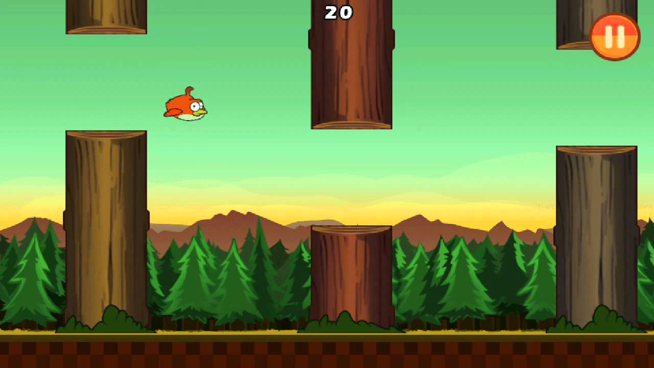 Clumsy Bird Gameplay (Flappy Bird rip-off)