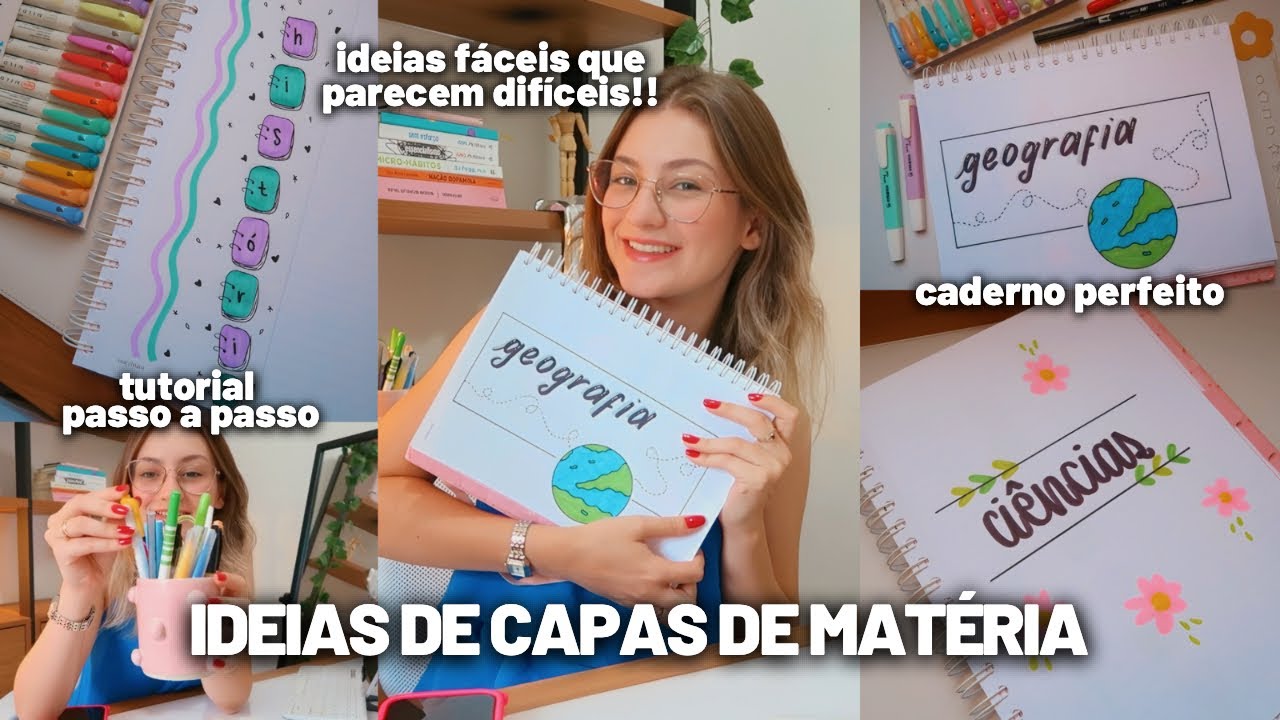 Ideias de capas de matérias para 2025 | tutorial completo