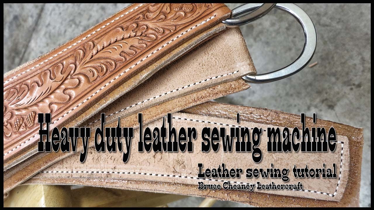 Leather Working - machine for sewing thick saddle leather - leather craft secrets