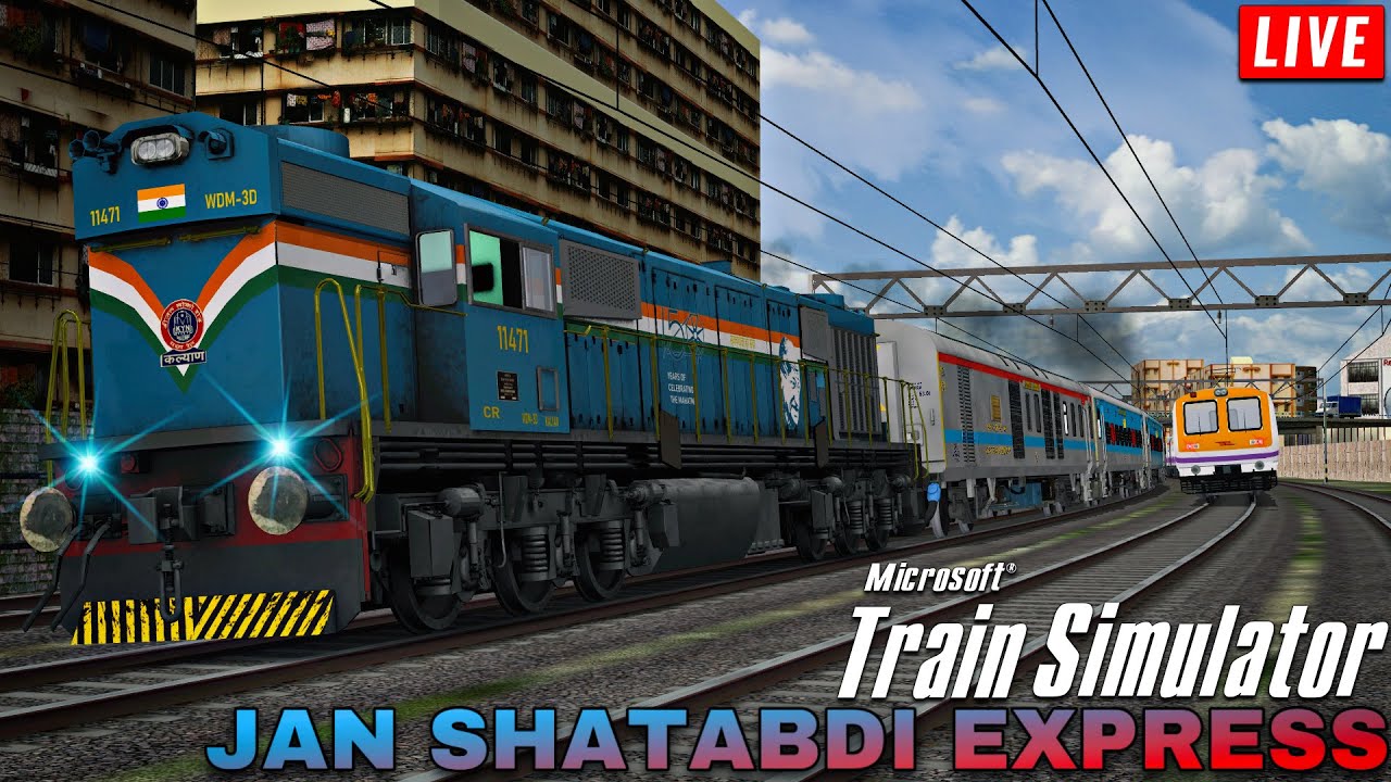 ALCO in lead 12071 CSMT - Jalna Jan Shatabdi Exp • Indian Train Simulator Live • MSTS / OPENRAILS