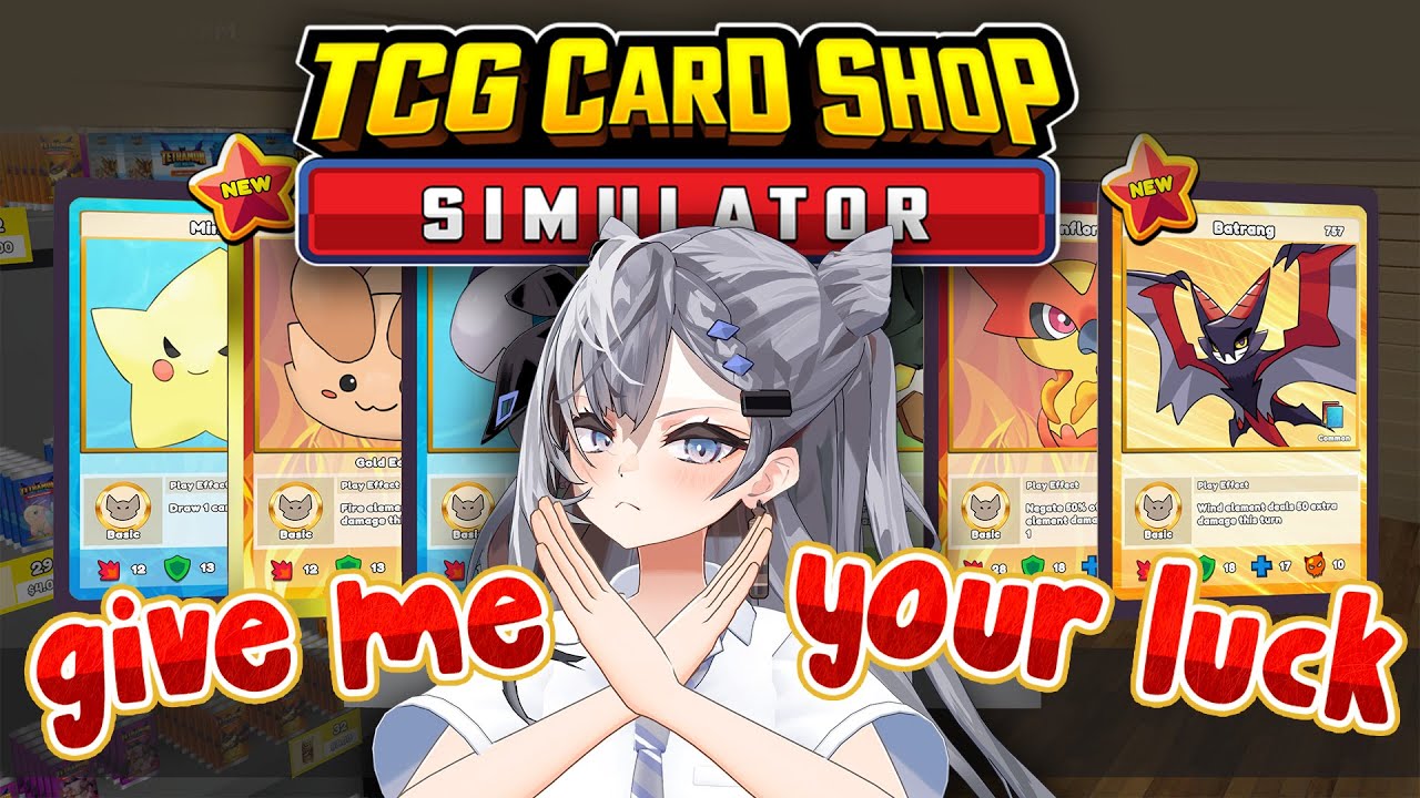 【TCG Card Shop Simulator】Can a girl who has zero luck play this game...