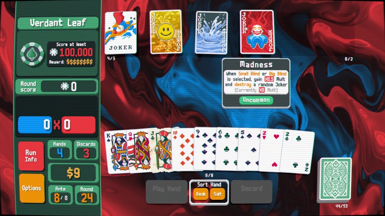 Balatro (green deck)