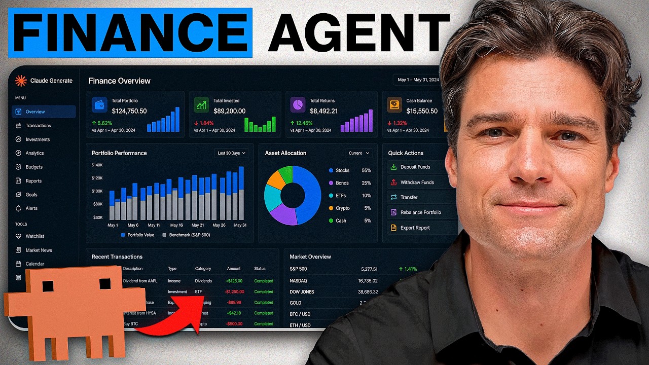 How to Build a Finance AI Agent with Claude (Full Tutorial)