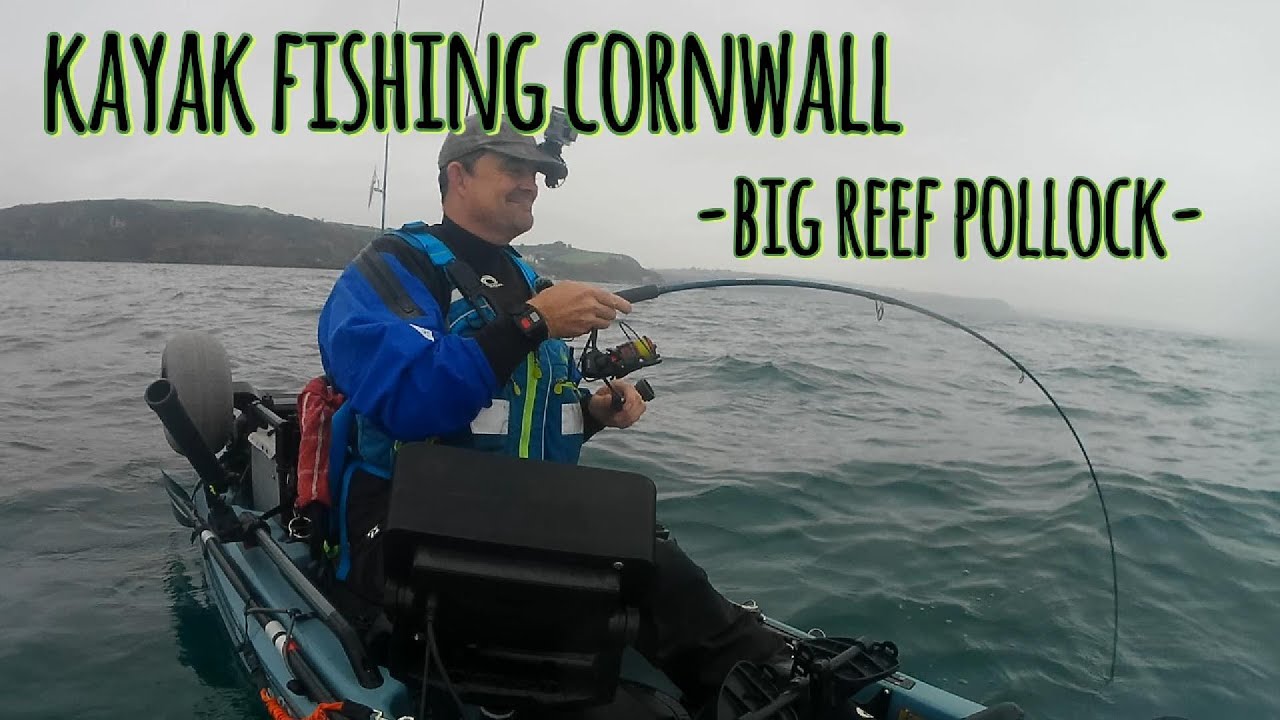 Kayak fishing UK - lure fishing for reef pollock