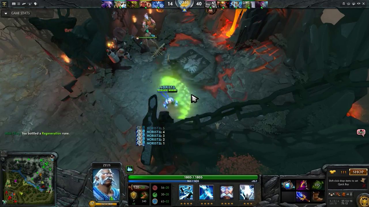 Dota 2 - Moment   You can't run from heaven!