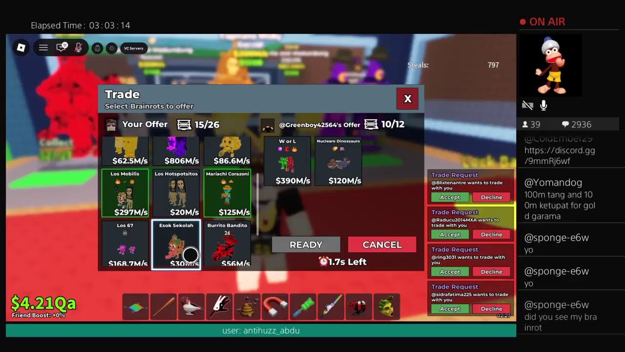 Trading on sab