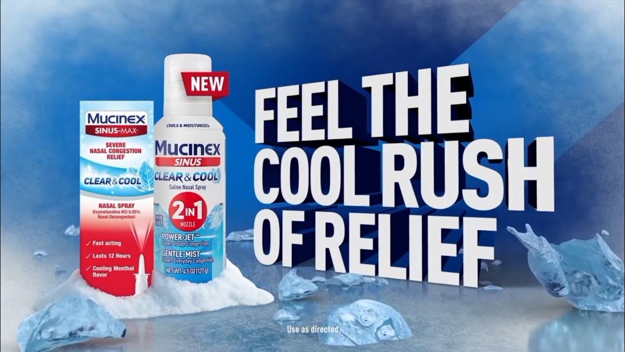 Mucinex Sinus Clear & Cool Nasal Spray Commercial (2025)