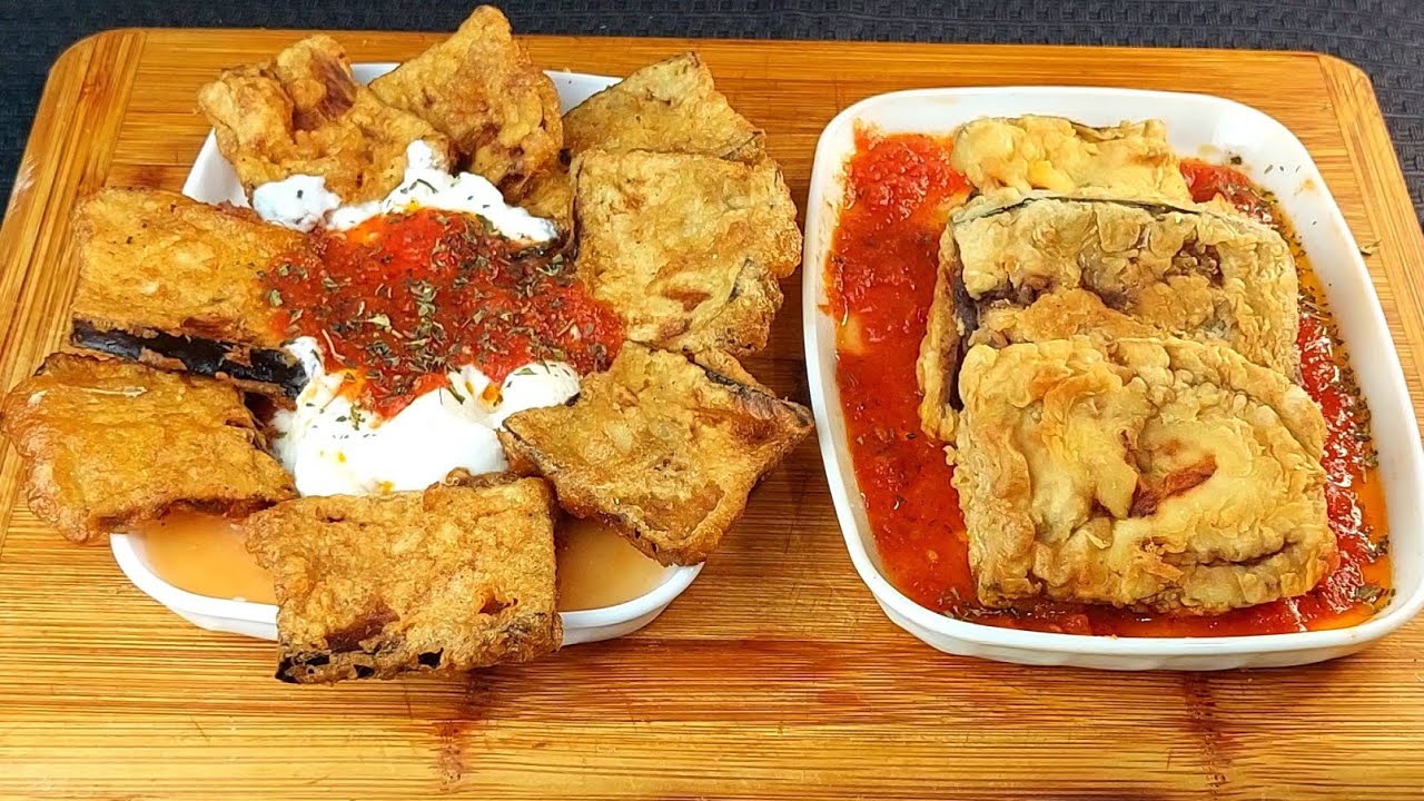 Patlıcan Böreği Hamursuz Yufka sız Ayvalık Lezzeti Kıymalı Patlıcan Tarifi