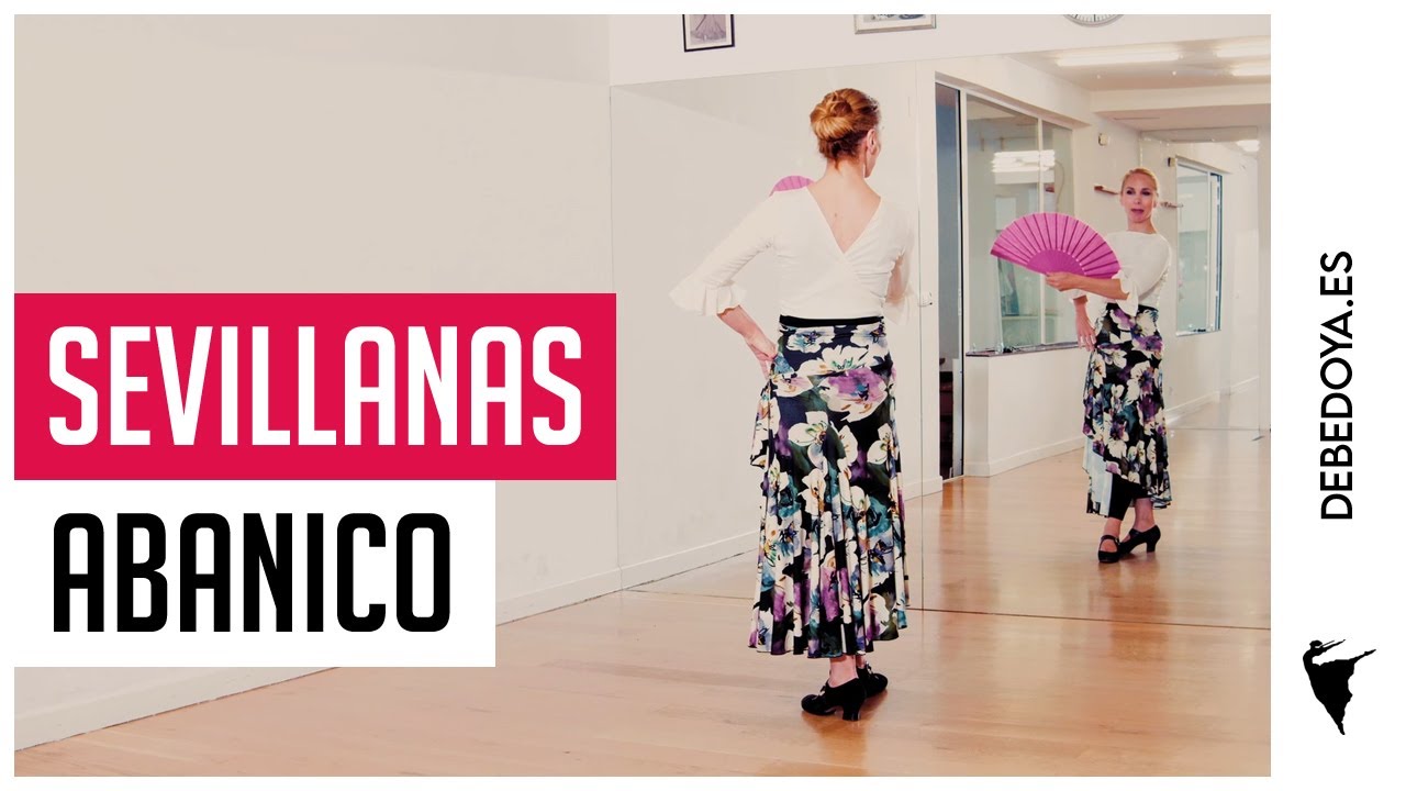 Abanico con el baile de Sevillanas