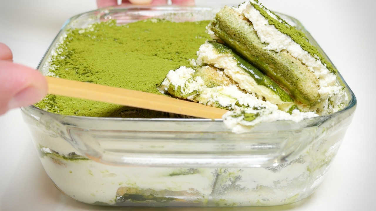 A Gentle First Try 💚 Matcha Tiramisu (Home Kitchen Sounds)