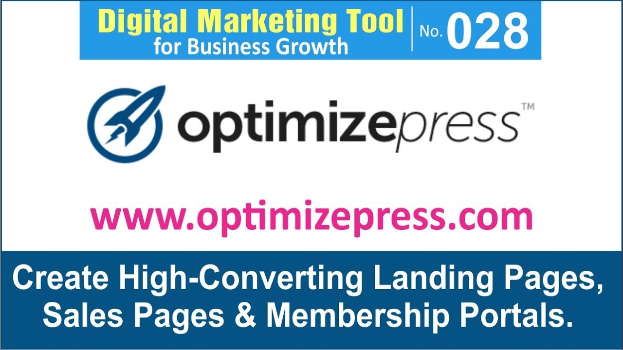 Digital Marketing Tool for Business Growth [028] | OptimizePress - Easy Landing Page Builder&lrm;