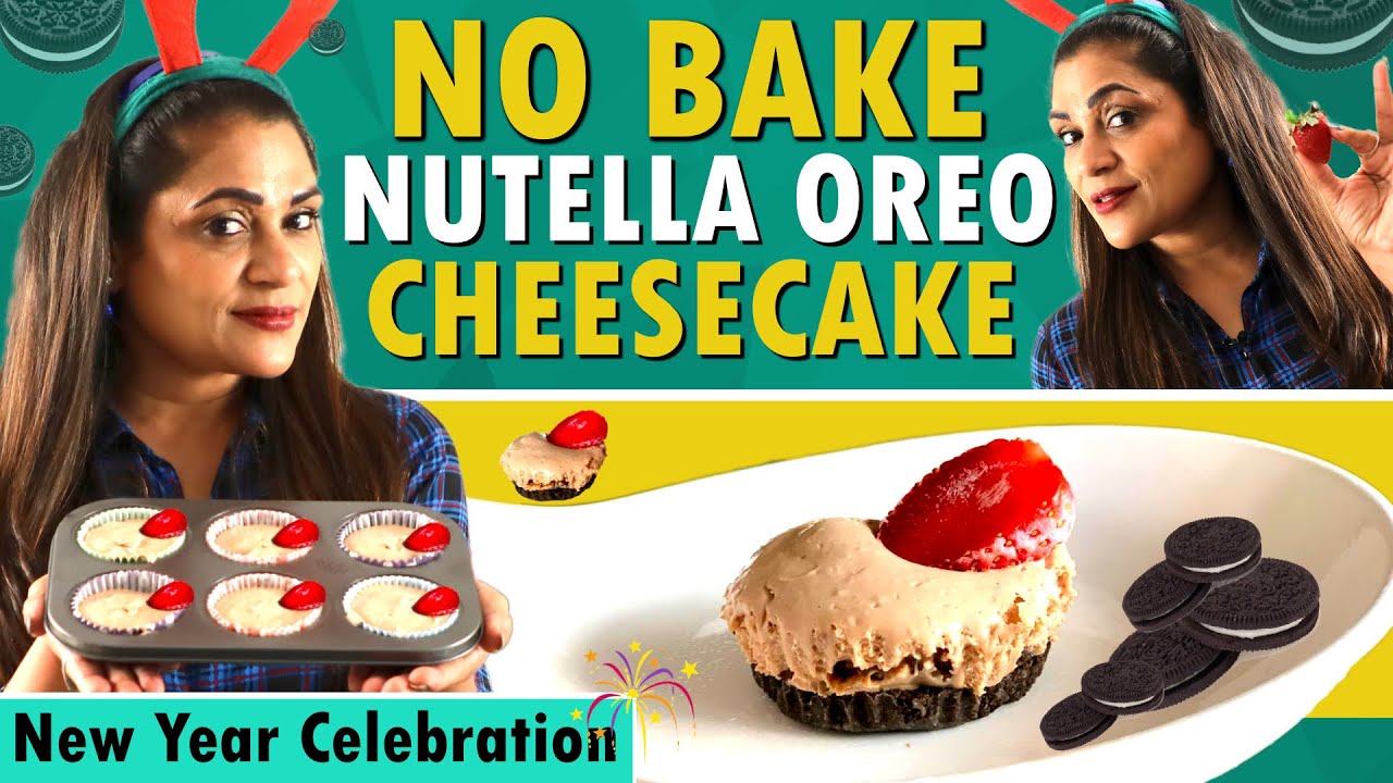 No Bake Nutella Oreo Cheesecake | New Year Celebration Uma Riyaz