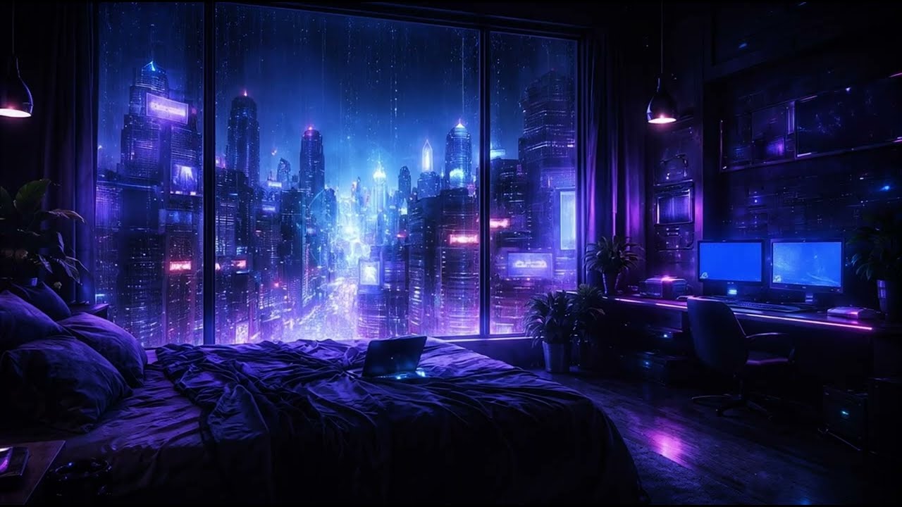 The City Never Sleeps… But You Can Finally Rest 🌧️ | 3 Hour Cyberpunk Rain for Deep Sleep