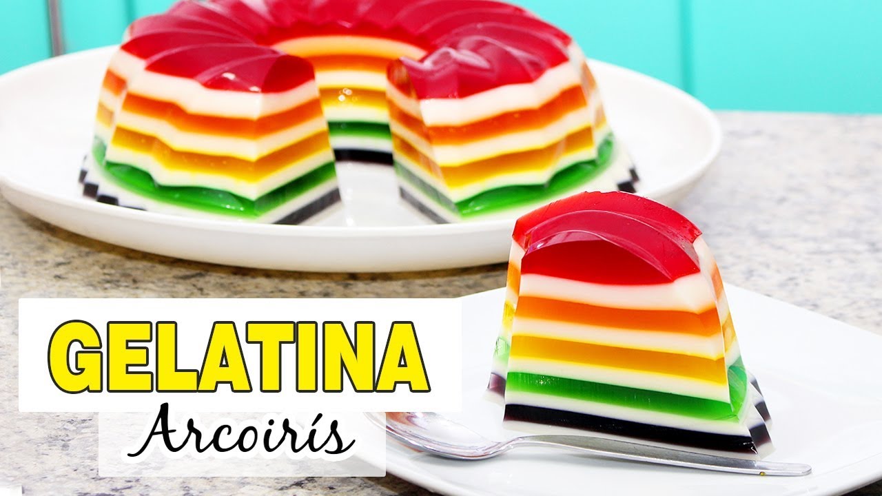 Cómo hacer GELATINA ARCOÍRIS (paso a paso) / Cositaz Ricaz
