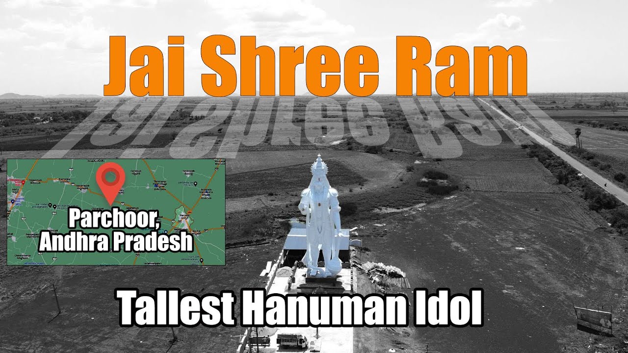 Tallest Hanuman Idol, Parchoor, Bapatla, Andhra Pradesh | Drone Footage