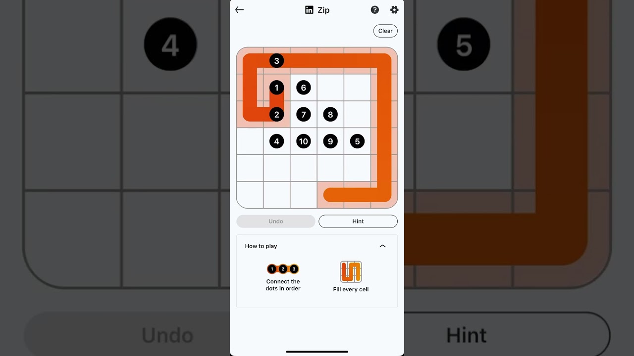 LinkedIn Zip Game #191 Answer #connectthedots #games #linkedin #braingames #zipgame