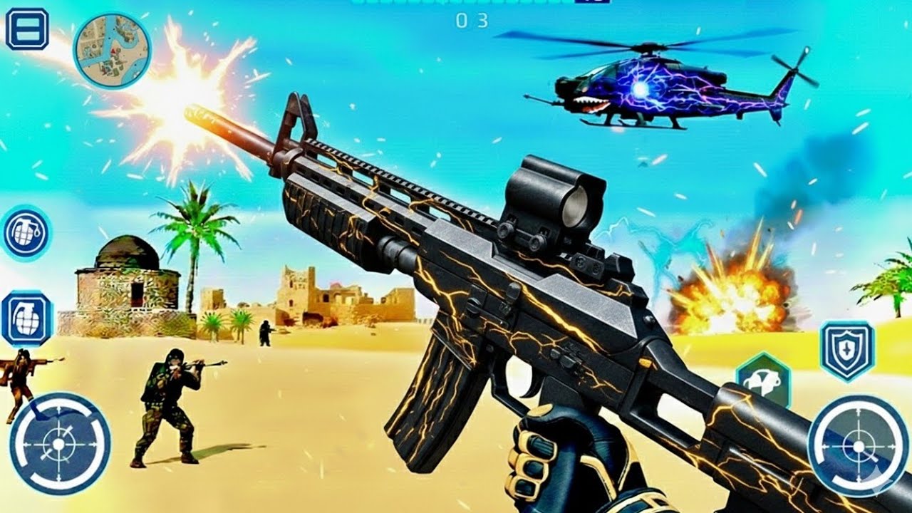 FPS Robot Shooter Strike Anti-Terrorist Shooting 🚁🎯 New #2026 Update Android Gameplay #3