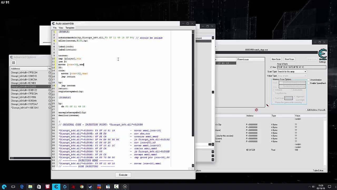 Let's Hack: Watch_Dogs - Injection Copy Infinite Health - part 2/2