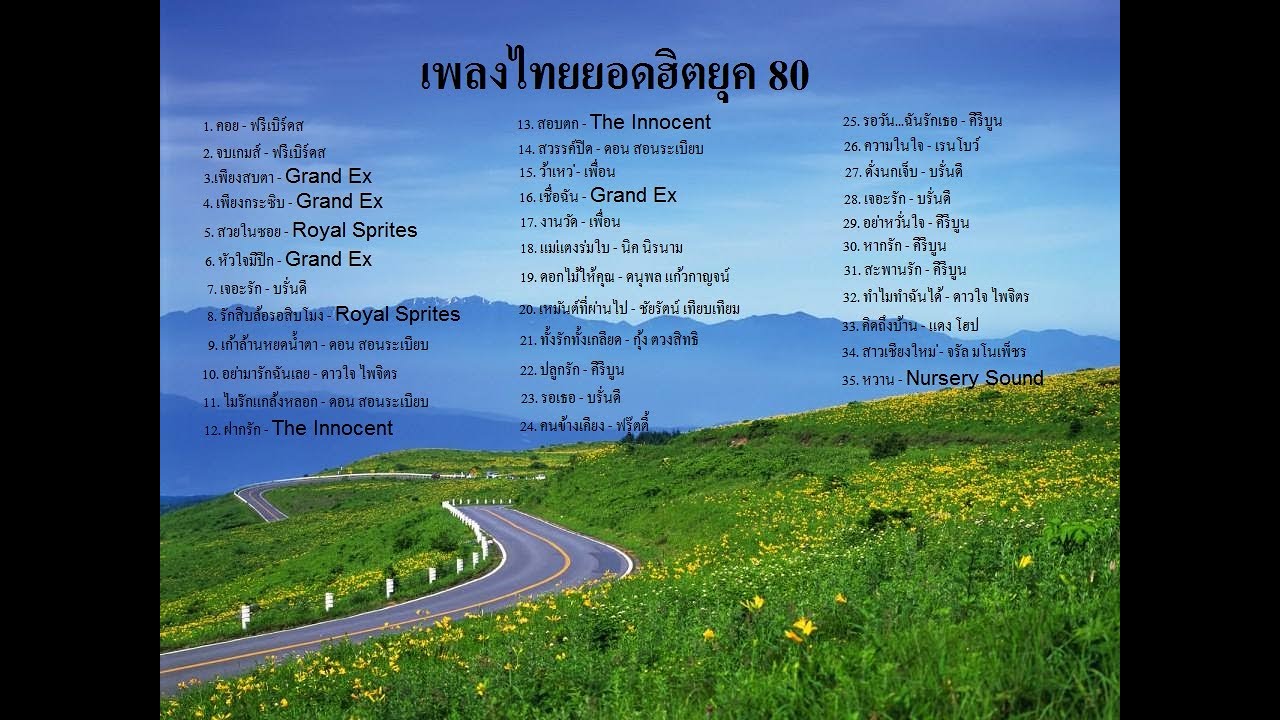 รวมเพลงเก่า ยุค80