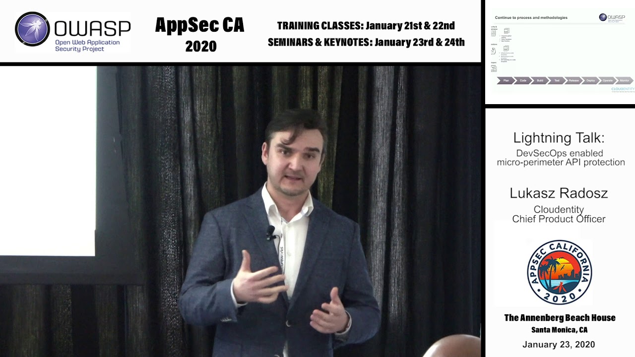 Lightning Talk: DevSecOps enabled micro-perimeter API protection - Lukasz Radosz