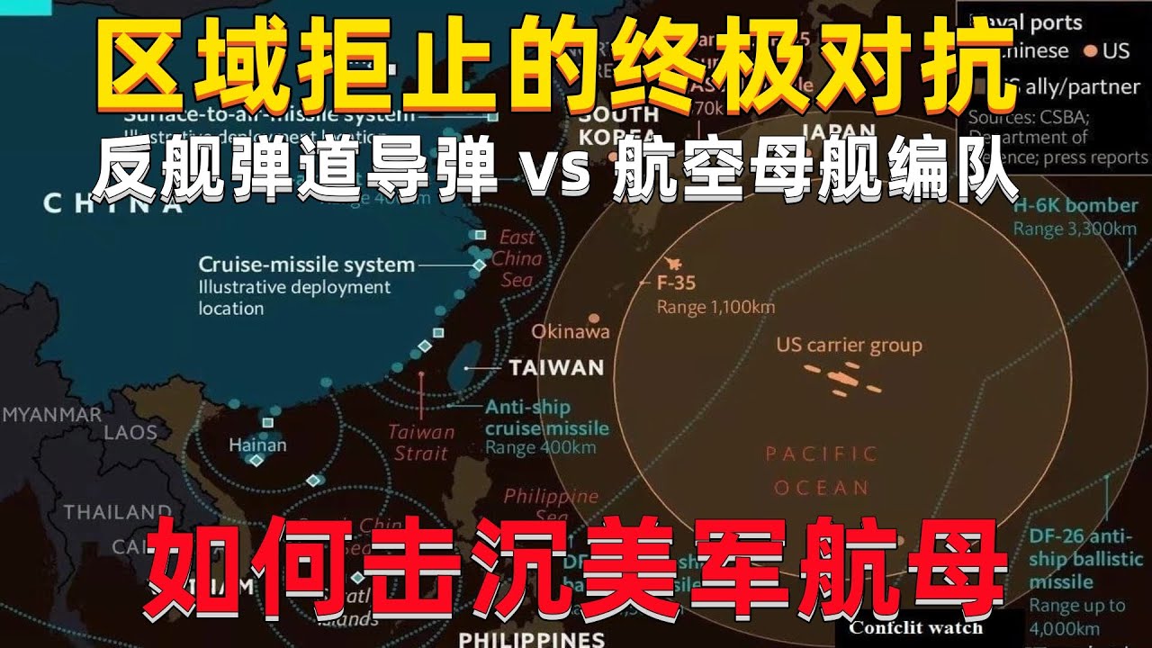 【干货】区域拒止的终极对抗 详解弹道导弹反航母的过程  二十年磨一剑 东风21D 东风26如何打航母 搜索定位航母的五种方式 如何破解反舰弹道导弹的两大难题 击沉航母需要多少东风快递（视频目录在下方）
