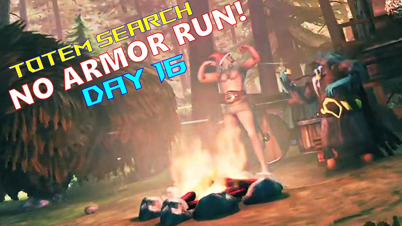 🔴 LIVE: NO ARMOR RUN DAY 16 | Totem searching/need yagluth vegi!